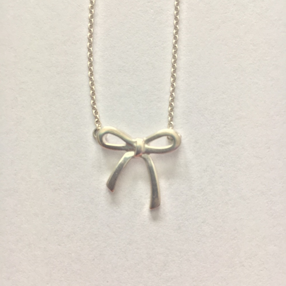 Tiffany and Co. Bow Pendant Necklace